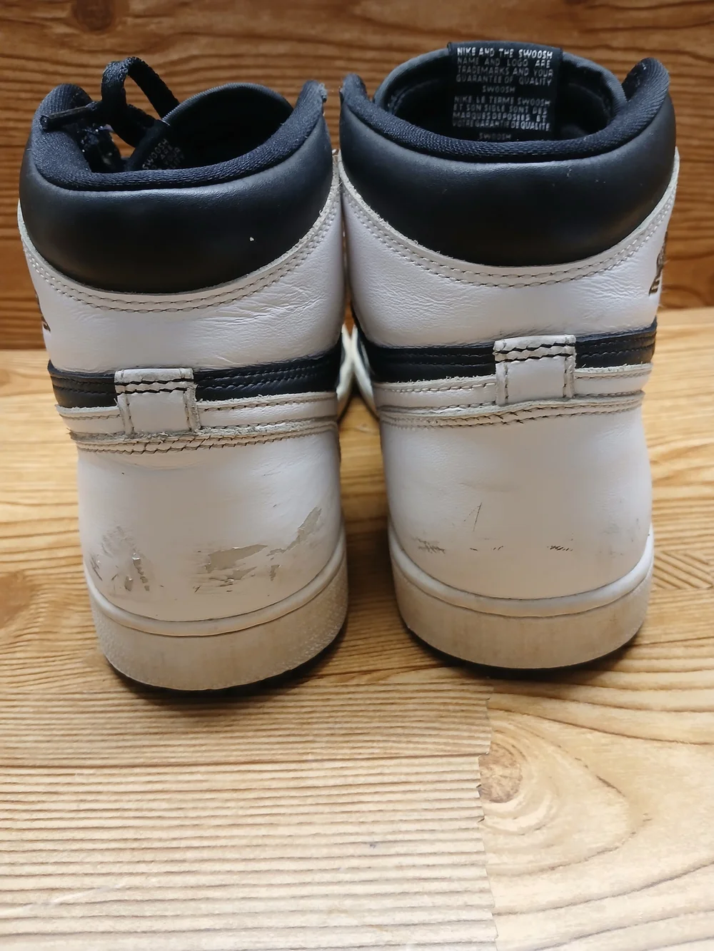 Air Jordan 1 OG  High-Top Sneakers in Black and White Men's Basketball.